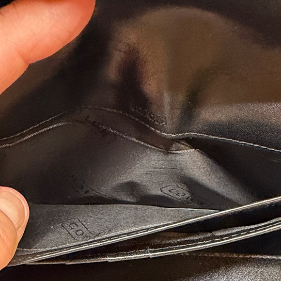 Coach Black Signature Women's Trifold or Checkbook Wallet - Picture 9 of 10